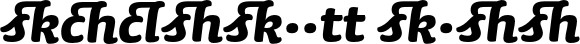 SaunaLigatures-BoldItalicSwash