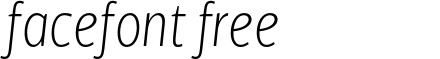 VelinoSansCondensed-ThinItalic