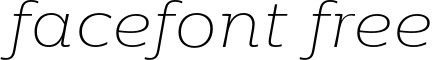 Moreno-XThinItalic