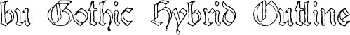 bu Gothic Hybrid Outline