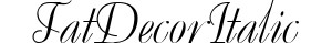 Tat Decor Italic