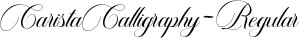 Carista Calligraphy Regular